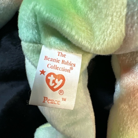 TY Beanie Baby - Rare Retired Original Mint Condition- 1996 Peace Bear - Picture 6 of 6